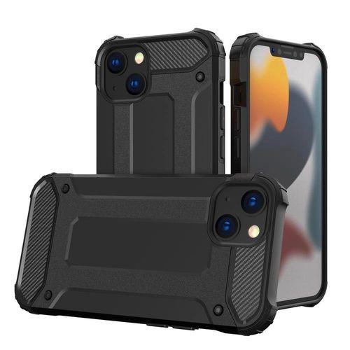 Hybrid Armor case iPhone 14 armored hybrid case black, Hurtel 5907769348655 5907769348655