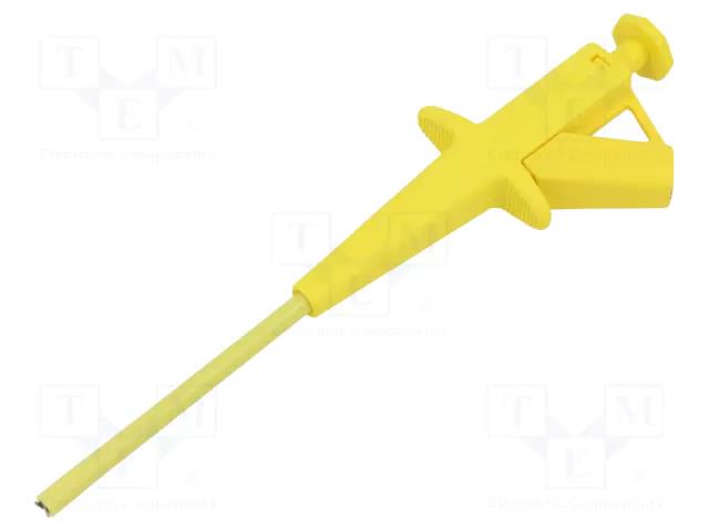 Clip-on probe; pincers type; 4A; yellow; 1kV; 4mm STÄUBLI SKPS-4-24