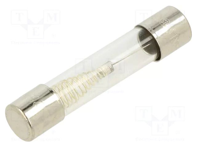 Fuse: fuse; 750mA; 250VAC; time-lag; glass; 6.3x32mm; TSA; brass OPTIFUSE TSA-750MA