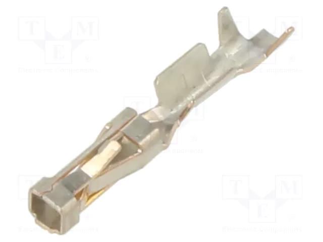 Contact; female; copper alloy; gold-plated; 0.12÷0.4mm2; crimped TE Connectivity 1-104480-5