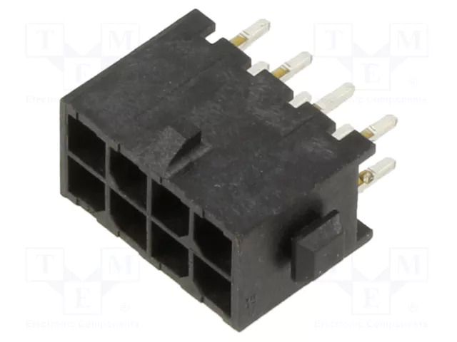 Connector: wire-board; socket; male; PIN: 8; Micro MATE-N-LOK; THT TE Connectivity 3-794630-8