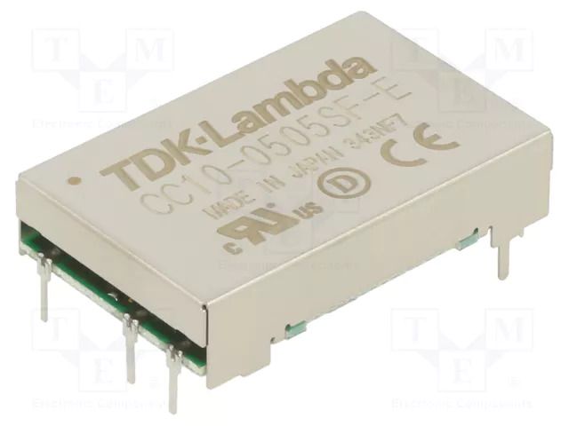 Converter: DC/DC; 10W; Uin: 5VDC; Uout: 5VDC; Iout: 2A; DIP7; THT; CC-E TDK-LAMBDA CC10-0505SF-E