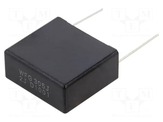 Capacitor: polypropylene; ECWFG; 3uF; 630VDC; 31.5x28.5x13.5mm PANASONIC ECWFG2J305J