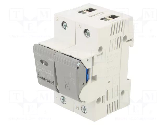 Fuse disconnector; D02; for DIN rail mounting; 63A; 400V; Poles: 2 MERSEN H1012628