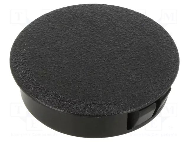 Stopper; H: 11.5mm; Wall thick: 0.8÷1.6mm; black; polyamide KEYSTONE KEYS8611