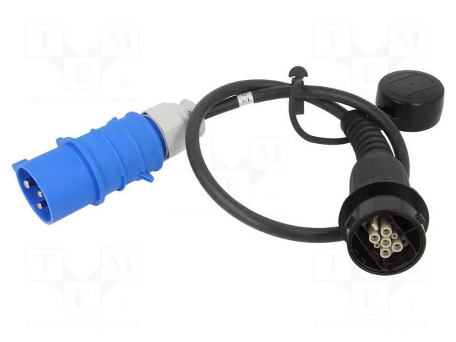 Cable: eMobility; 1x0.5mm2,3x6mm2; 230V; 7.4kW; IP44; 0.96m; 32A LAPP LAPP-5555923002