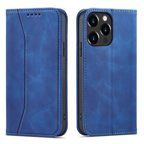 Magnet Fancy Case case for iPhone 14 Pro Max cover with flip wallet stand blue, Hurtel 5907769347931 5907769347931