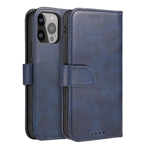 Magnet Case elegant case cover with a flap and stand function iPhone 14 blue, Hurtel 5907769347283 5907769347283
