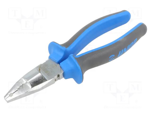 Pliers; for gripping and cutting,universal,crimping; 180mm UNIOR UNIOR-607873