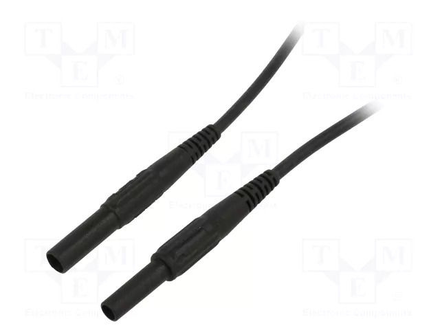 Test lead; 19A; banana socket 4mm,banana plug 4mm; insulated STÄUBLI XKS-414-05021
