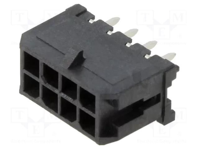 Connector: wire-board; socket; male; PIN: 8; Micro-Fit 3.0; 3mm; 2x4 MOLEX MX-43045-0828