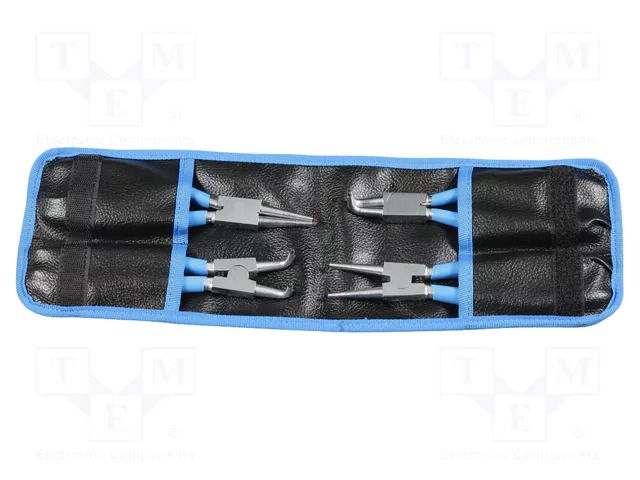 Kit: pliers; for circlip; 539/1PCT; 4pcs. UNIOR UNIOR-616736