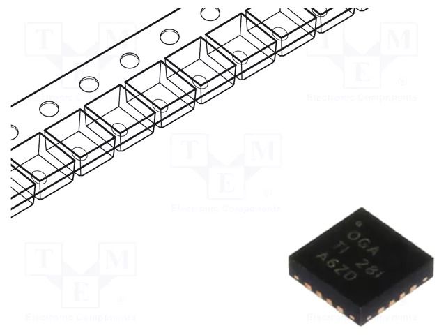IC: PMIC; battery charging controller; Iout: 10A; 2.1÷26V; VQFN16 TEXAS INSTRUMENTS BQ24640RVAT