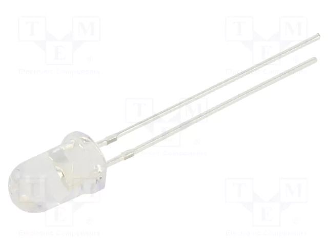 LED; yellow; 5mm; 750÷1120mcd; 30°; Front: convex; 1.8÷2.2VDC OPTOSUPPLY OSY5PA5A31A-1MA