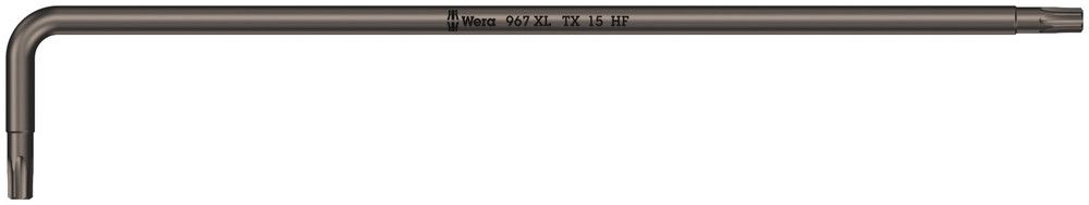 967 XL HF TORX® L-key with holding function, long, TX 15x123, Wera 05024454001