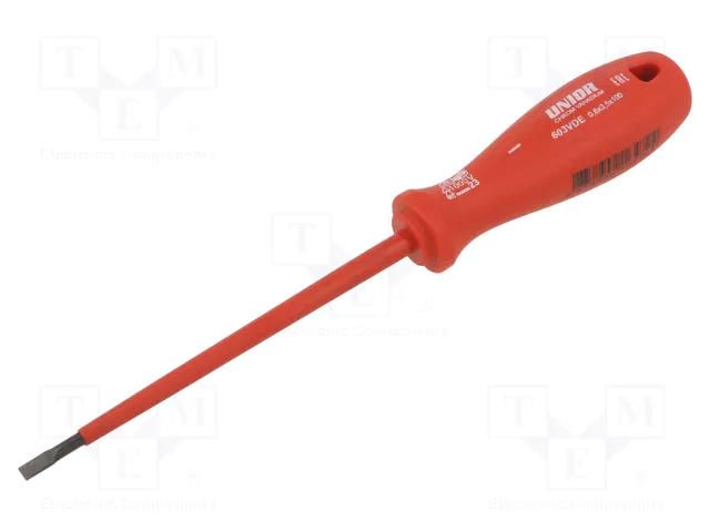 Screwdriver; insulated; slot; 3,5x0,6mm; Blade length: 100mm UNIOR UNIOR-616472