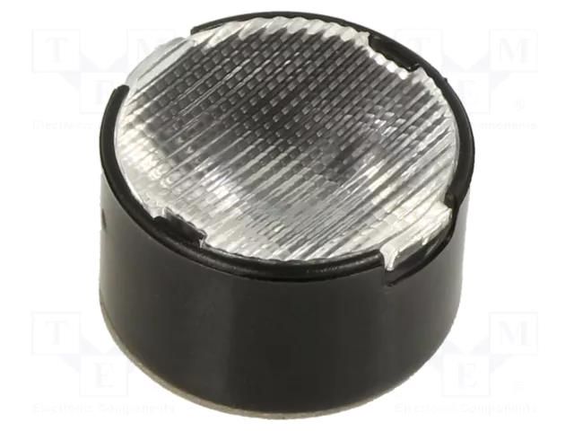 LED lens; round; plexiglass PMMA; transparent; 14÷41°; H: 9.5mm LEDIL CA12379