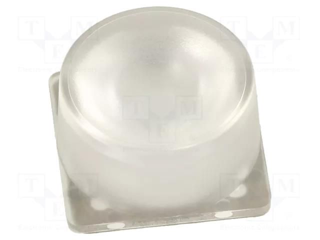 LED lens; square; plexiglass PMMA; 37÷53°; H: 11.8mm LEDIL CA14442