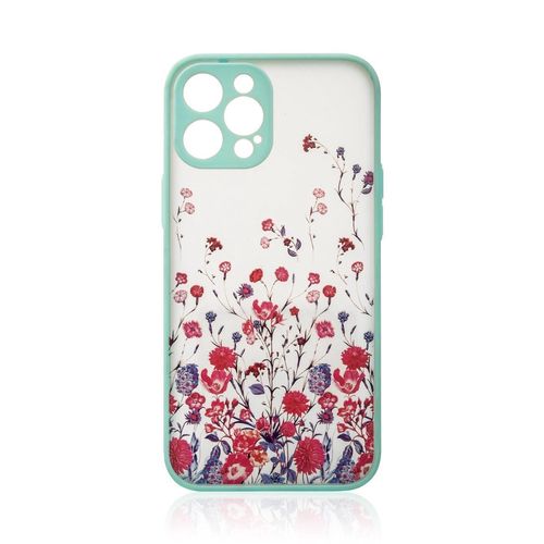 Design Case for iPhone 12 Pro flower case light blue, Hurtel 5907769343681 5907769343681