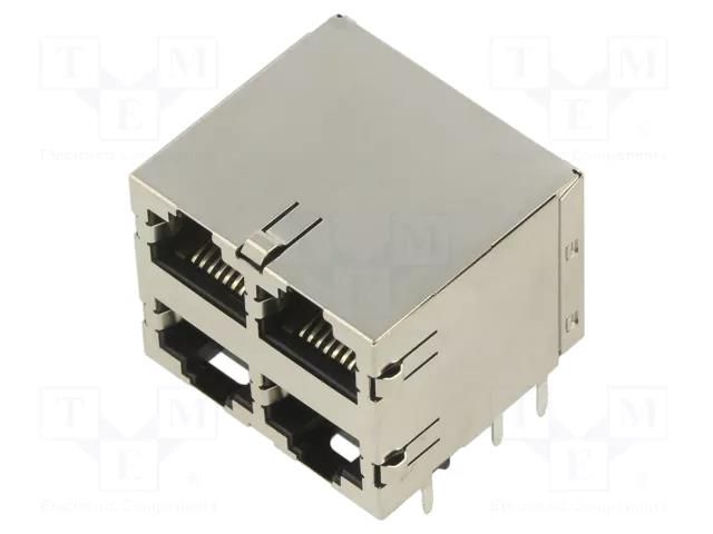 connector STK MJ ASSY,8POS,2X2,SHLD,CAT5 TE Connectivity 5569260-1