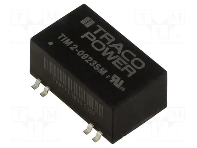 Converter: DC/DC; 2W; Uin: 4.5÷12VDC; Uout: 15VDC; Uout2: -15VDC TRACO POWER TIM2-0923SM