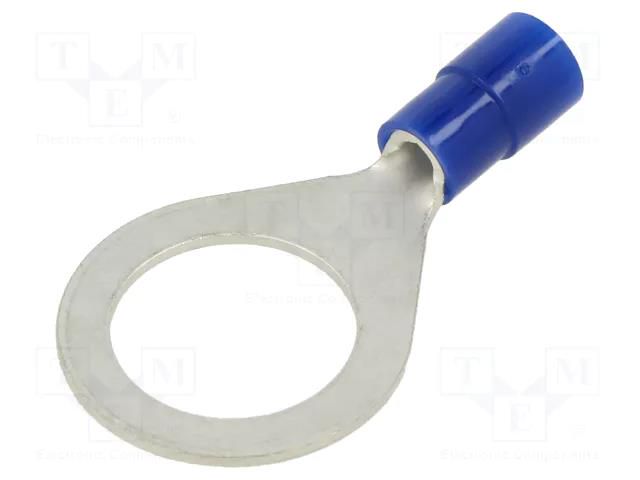 Tip: ring; M12; Ø: 13mm; 1.04÷2.63mm2; crimped; for cable; insulated NICHIFU TMEX2-12-BLU