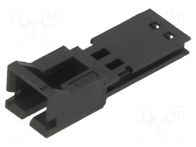 Connector: wire-wire; plug; male; PIN: 2; AMPMODU MTE; crimped; 1x2 TE Connectivity 103653-1