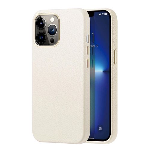 Dux Ducis Roma leather case for iPhone 13 Pro Max elegant genuine leather case white, Dux Ducis 6934913038376 6934913038376