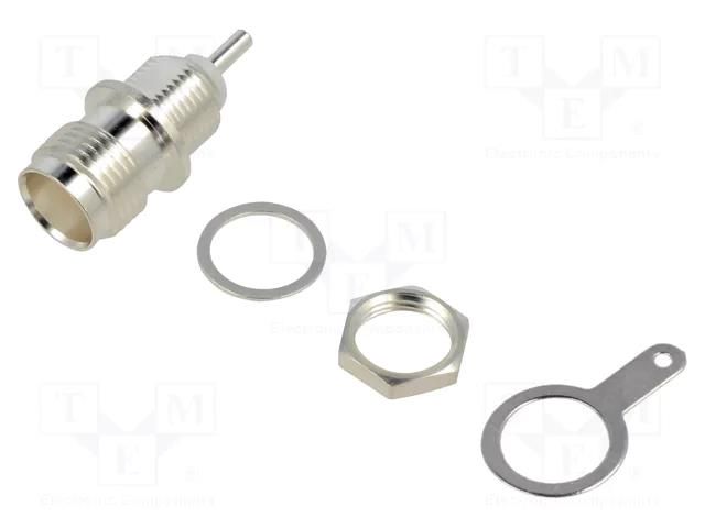 connector TNC BHSkt + Tag 50Ohm Silver Pltd TE Connectivity 1-1337469-0