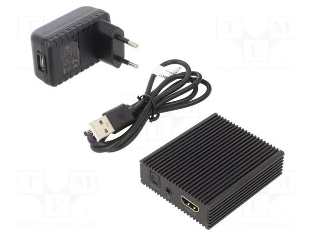 HDMI extender; HDCP 2.2,HDMI 2.0; black; 10m Goobay HDMI-EXT-02