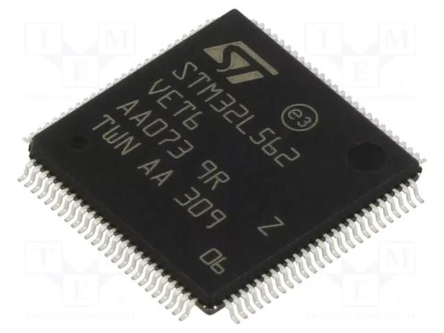 IC: STM32 ARM microcontroller; 110MHz; LQFP100; 1.71÷3.6VDC STMicroelectronics STM32L562VET6