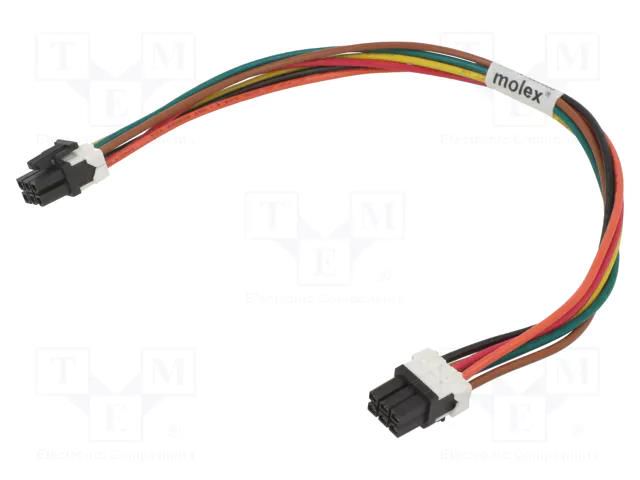 connector Minifit 6 Circuit 300MM Cable Assembly MOLEX MX-45135-0603