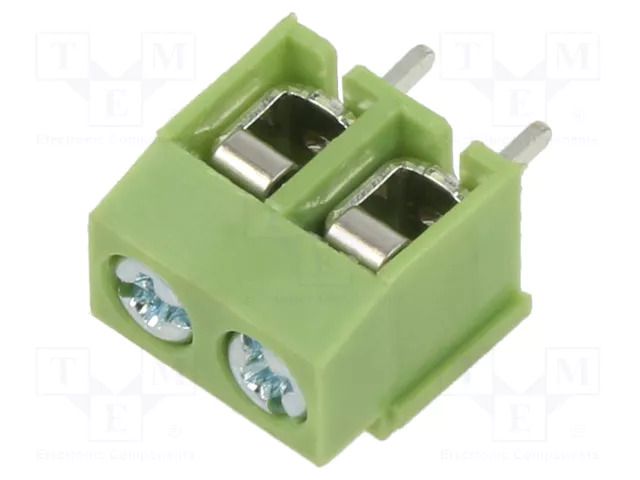 Connector: PCB terminal block; terminal; 10A; 300V; angled 90° XINYA XY126V-2P-5.0-GN