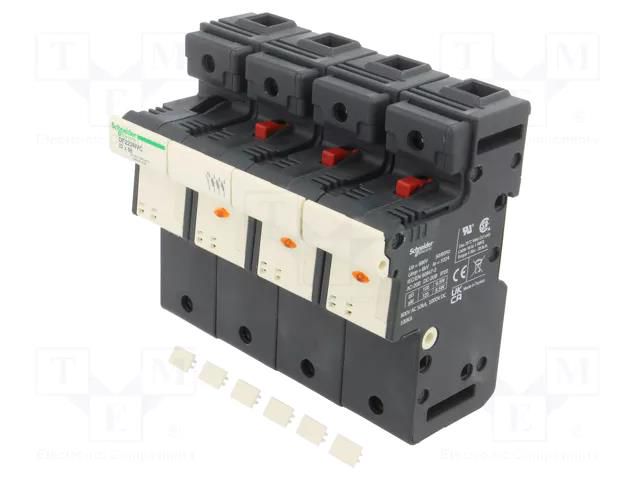 Fuse base; for DIN rail mounting; Poles: 3+N SCHNEIDER ELECTRIC DF223NVC