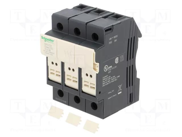 Fuse base; for DIN rail mounting; Poles: 3 SCHNEIDER ELECTRIC DFCC3