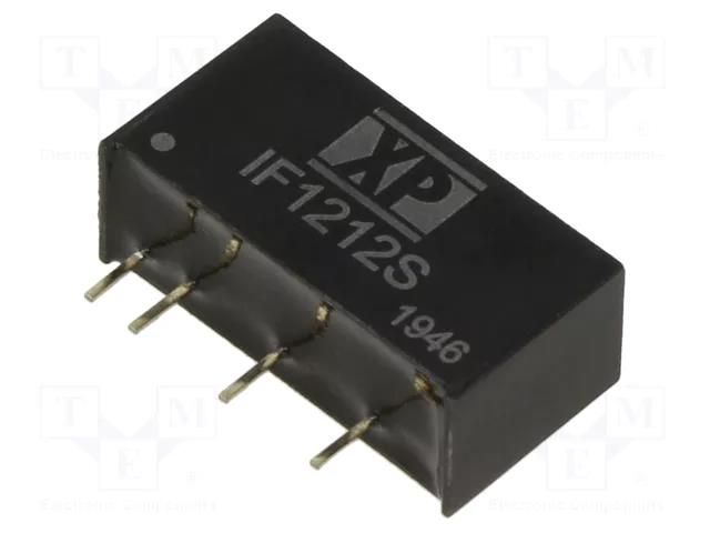 Converter: DC/DC; 1W; Uin: 12VDC; Uout: 12VDC; Iout: 84mA; SIP; THT; IF XP POWER IF1212S