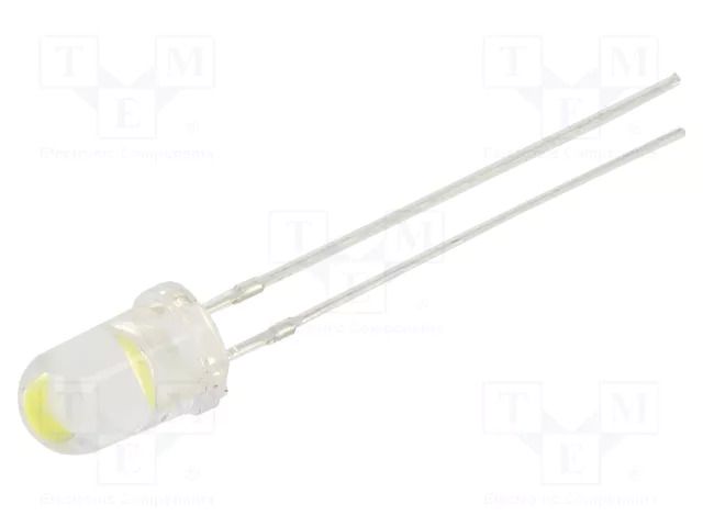 LED; white cold; 5mm; 60000÷70000mcd; 15°; Front: convex; -30÷85°C OPTOSUPPLY OS4WFL5111A