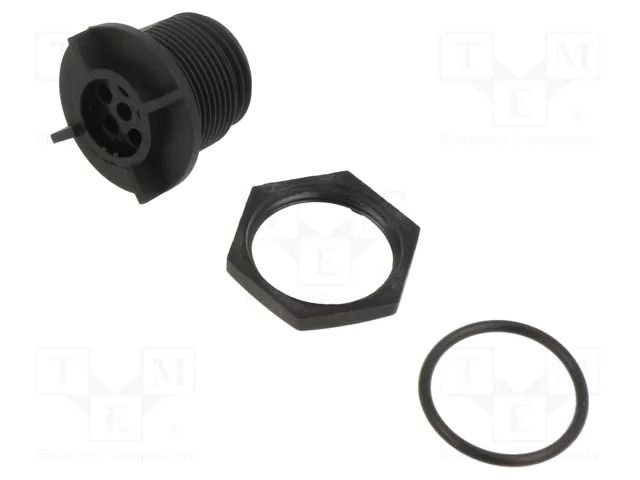 Connector: circular; socket; male; PIN: 6; 125V; w/o contacts; IP68 BULGIN PX0413/06P