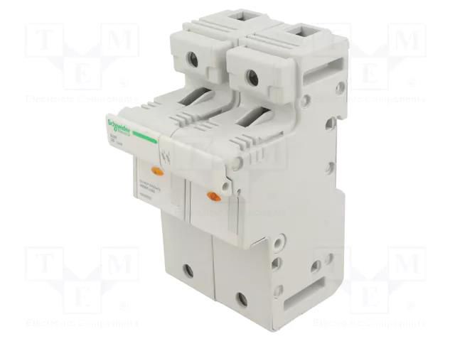 Fuse base; for DIN rail mounting; Poles: 2 SCHNEIDER ELECTRIC A9GSB292