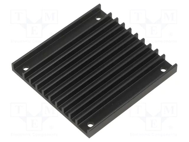 Heatsink: extruded; grilled; TO218,TO220; black; L: 61mm; W: 57.9mm Wakefield Thermal 528-24AB