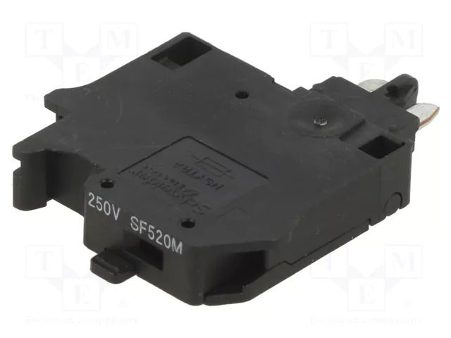 Fuse base; fuse: 5x20mm; black; Features: light indicator SCHNEIDER ELECTRIC NSYTRASF520M