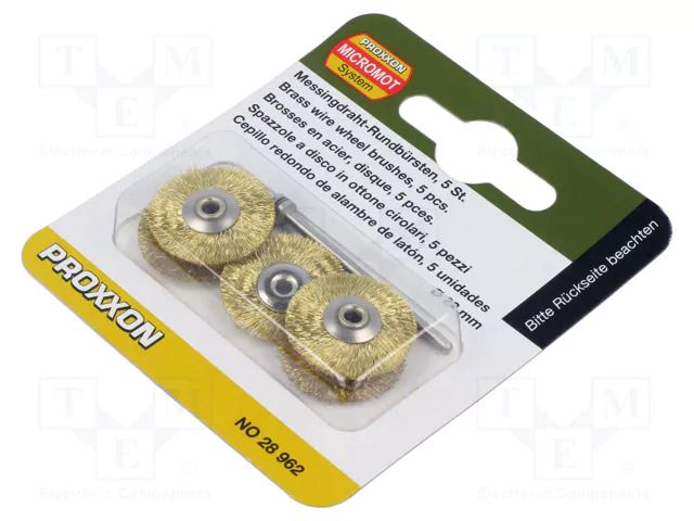Brush; 22mm; Ø: 2.35mm; 5pcs; Kit: mounting mandrel PROXXON PR28962