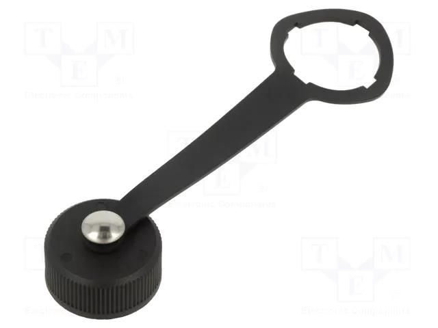 connector ETHERNET CLOSURE CAP RECPT W/LANYRD TE Connectivity 1-1546406-1