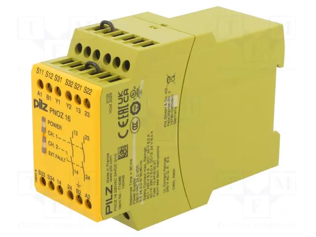 Module: safety relay; 230VAC; 24VDC; for DIN rail mounting PILZ PZ-774066