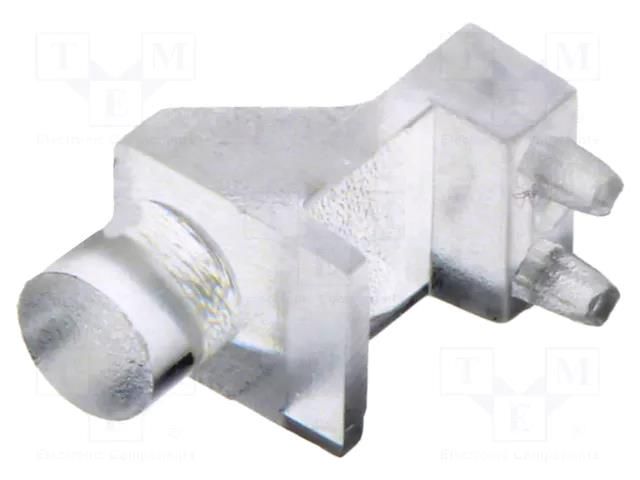 Fiber for LED; Ø3mm; Front: flat; angular,with PCB mounting BIVAR SLP3-150-100-F