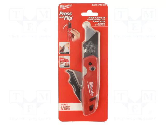 Knife; universal; 175mm; Fastback™; assembly knife Milwaukee MW-4932471358