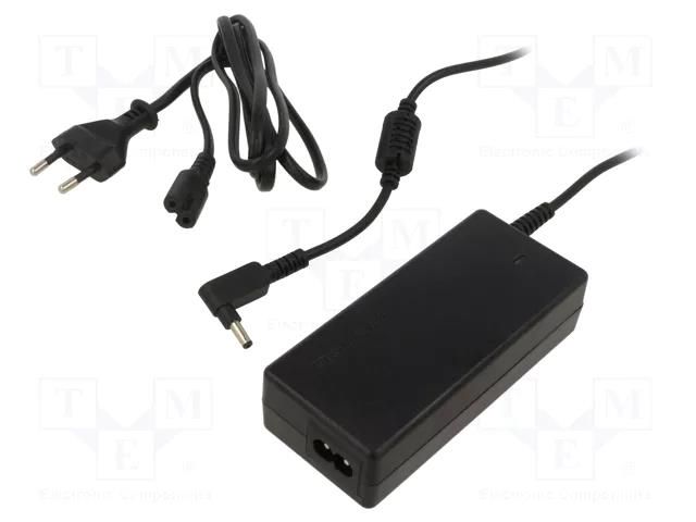 Power supply: switching; 19VDC; 3.42A; Out: 4,0/1,35; 65W; desktop QOLTEC ZSI-51510