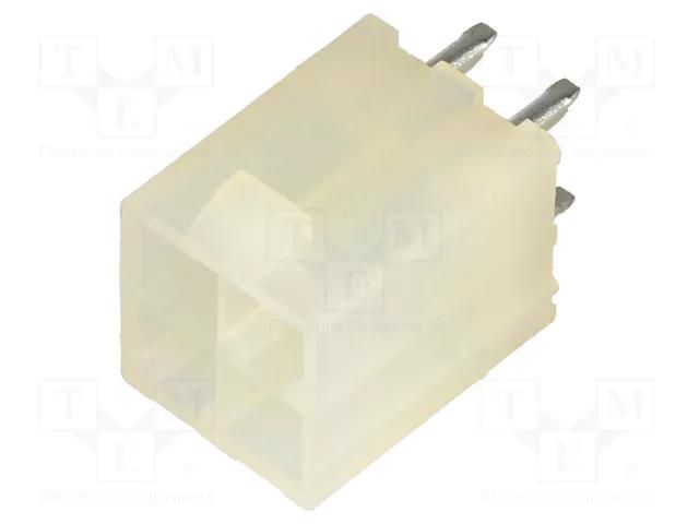 Connector: wire-wire/PCB; socket; male; VAL-U-LOK; 4.2mm; PIN: 4 TE Connectivity 1586037-4