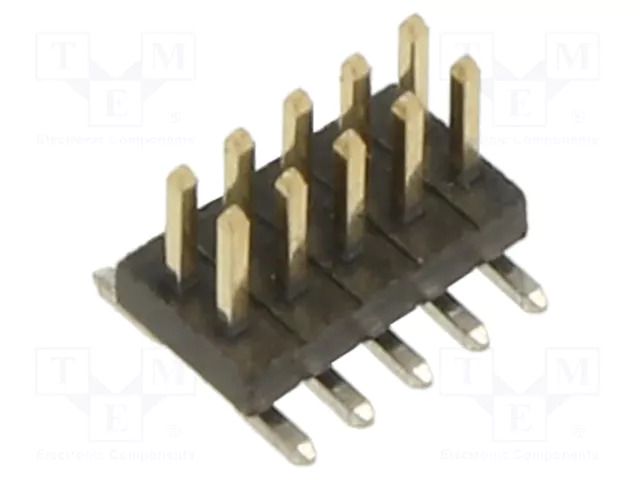 PIN: 10; male; soldering; straight; 1.27mm HARWIN M50-3600542