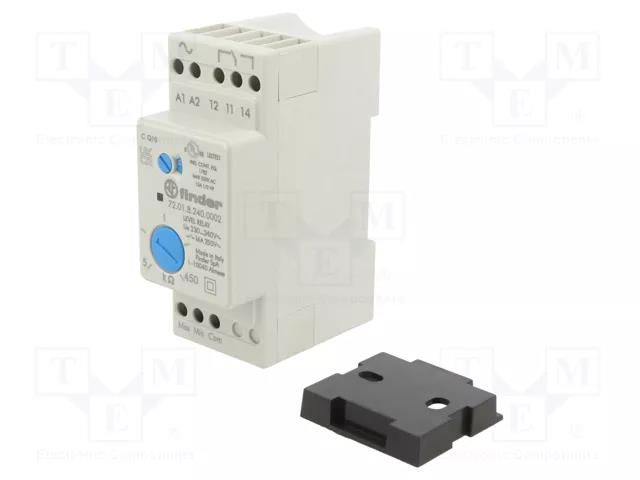 Level monitoring relay; conductive fluid level; 230÷240VAC FINDER 72.01.8.240.0002